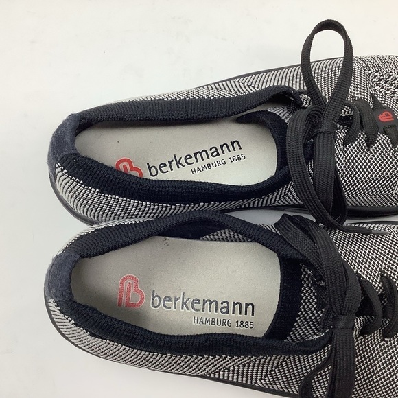 Berkemann Black and White Knit Sneakers - Picture 6 of 7